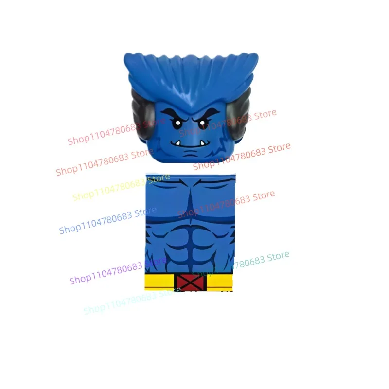 Blocs de construction MOC G0166-0167, Mini figurine de loup-garou, modèle d'assemblage, affichage, personnage de film animé, jouet décoratif, cadeau à collectionner