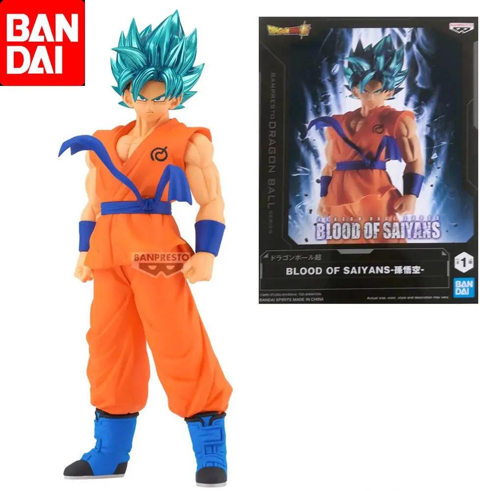 

Bandai Original Dragon Ball Super BLOOD OF SAIYANS Son Gokuu Anime Action Figure Toys For Boys Girls Children Birthday Gifts