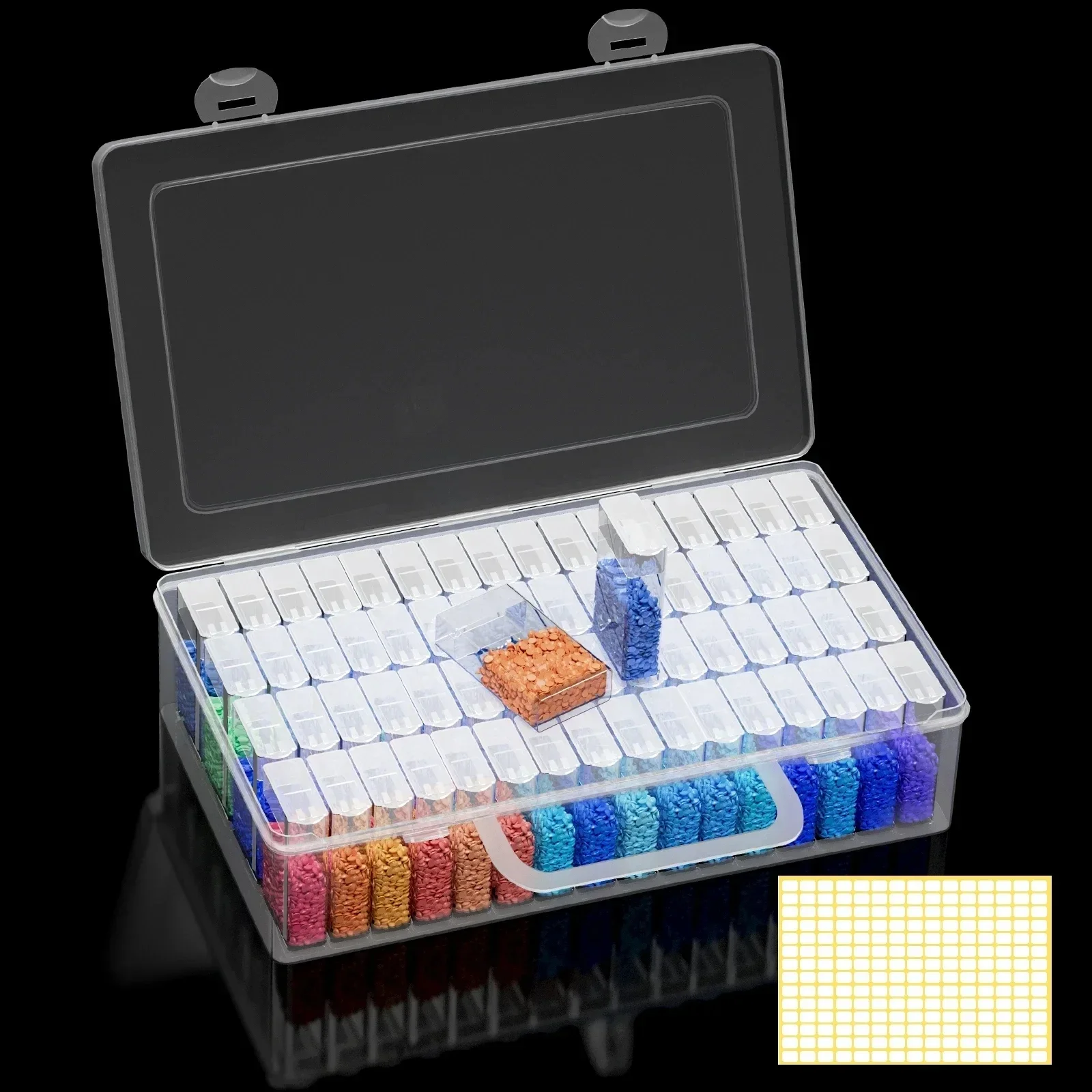 ARTDOT Storage Box For 5D Stitch Diamond Painting Art Tools 56 64 Grid Diamonds Painting Bag Kits Accessories New Case