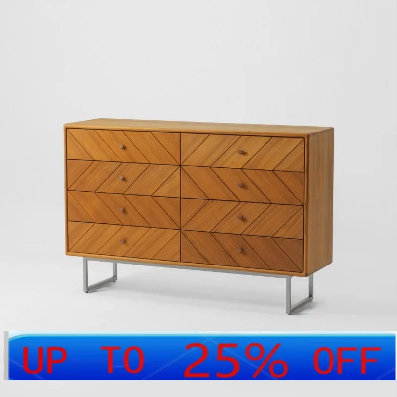 

Левый ретро сундук из цельного дерева для гостиной, спальни, шкаф для хранения вещей, шкафчик для хранения вещей, ваби, песчаный ветер