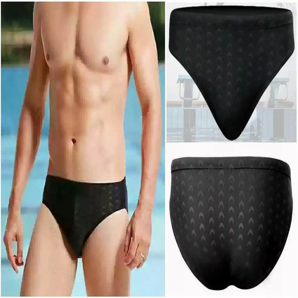 Shark Skin pattern Triangle swimming trunks Men beach pool bathing Swimwear Breathble sport game training Swimming Shorts