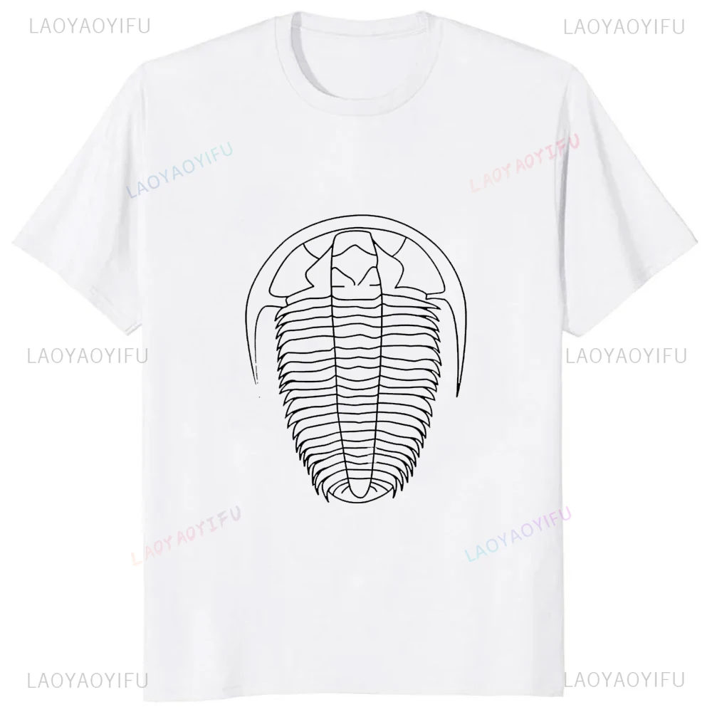 Trilobite Reliquiae Printed Geology Geologist T Shirt Casual Fashion Streetwear Hip Hop Man T-shirt Comfort Breathe Loose Tees