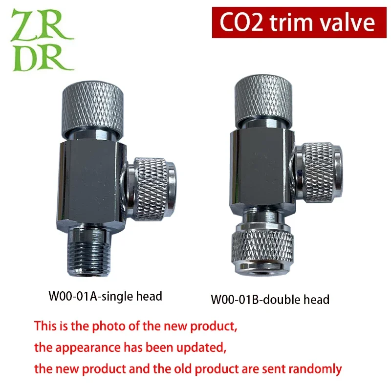 ZRDR Hochwertiger Nadelventilregler Passend für 4*6mm CO2-Spezialrohr für Aquarium Fischbecken CO2-System Kohlendioxid Feineinstellung