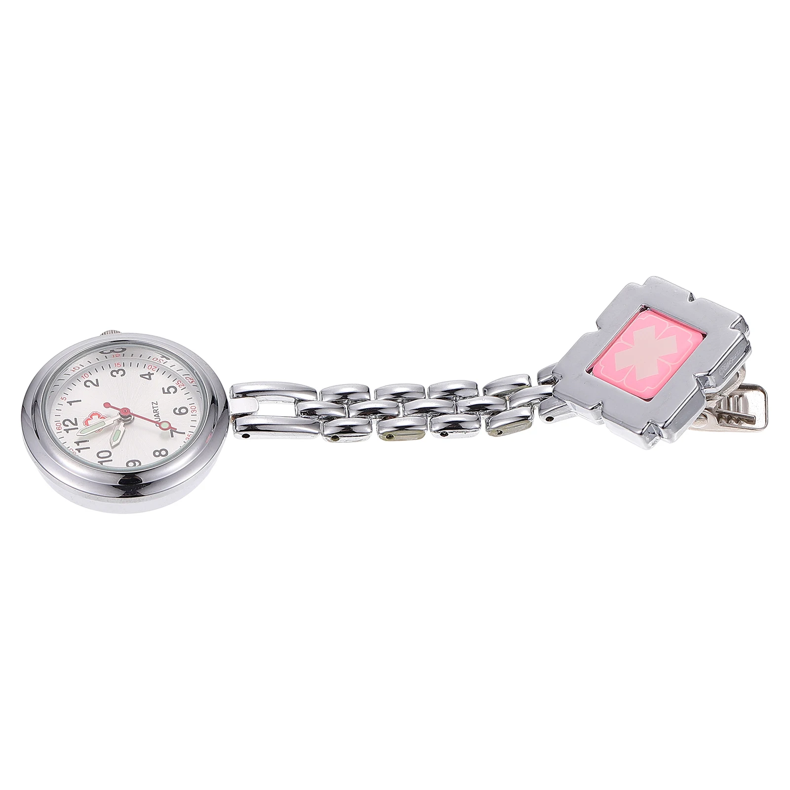 

Nurse Chest Watch Durable Safe Materials Simple Practical Zinc Iron Alloy Nursing Work Pocket Clip Lapel Easy Stylish