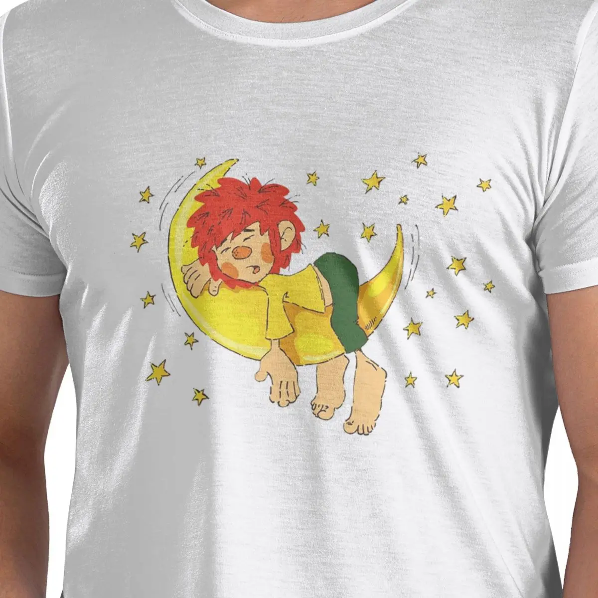 

Pumuckl Und Die Mondsterne 100% Cotton T-Shirt Men's Classic T Shirts Men Crew Neck Short Sleeve S-6XL