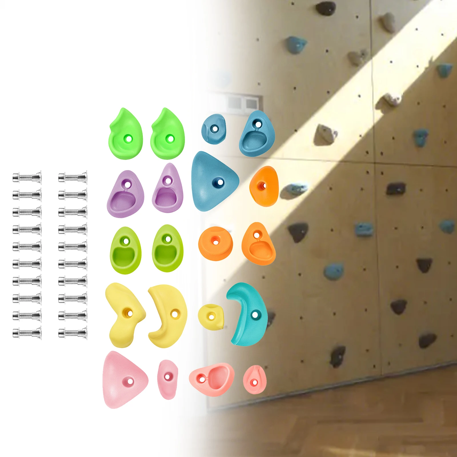 Rock Climbing Wall Holds Climbing Support Parent Child Interaction Climbing,Climbing Stones Toys Hold Kids Playground