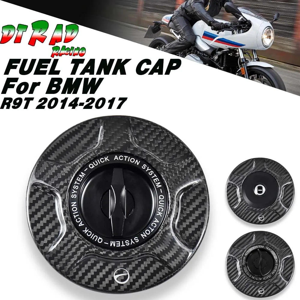 

Carbon Fiber Quick Action Fuel Filler Cap For BMW R9T 2014-2017 Motorcycle Key Lockable System Gasoline Tank Protection Cover