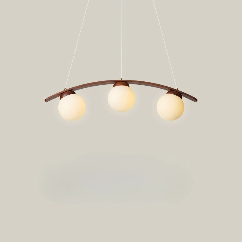 

Restaurant chandelier log art simple creative front desk bar Scandinavian Japanese new Chinese glass