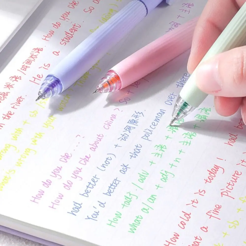 Recambios de bolígrafo de tinta de colores INS, punta de 0,5mm, escritura eficiente, núcleos de bolígrafo de Color Morandi, varillas de bolígrafo de dibujo, recambios de bolígrafo de Gel para oficina, 5 uds.