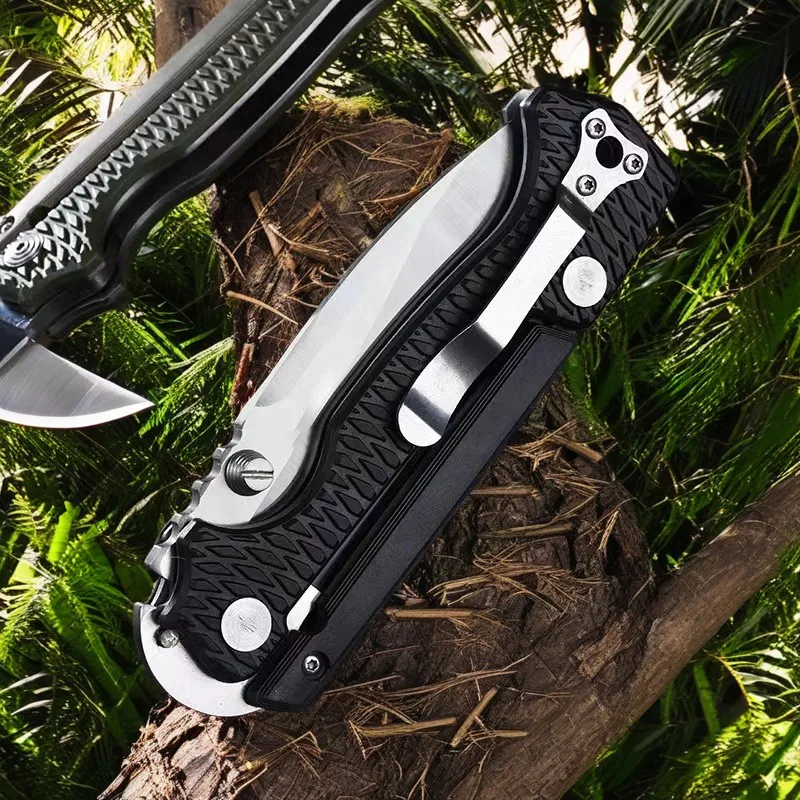 Outdoor camping portable folding knife AD15 nylon handle camping multifunctional folding knife hiking fruit knife