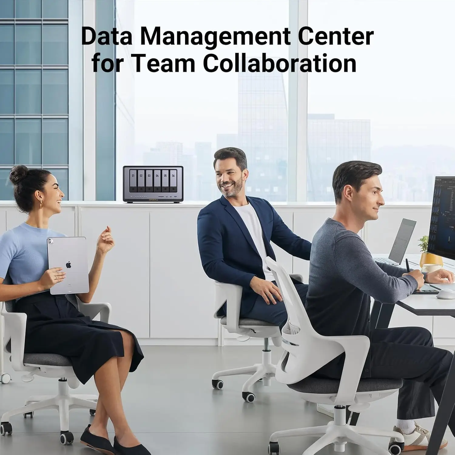 TLF UGREEN NASync DXP6800 Plus 6 Bay Desktop NAS  i3 1215u 6-Core CPU 8GB DDR5 RAM 128G SSD Network Attached Storage (Diskl