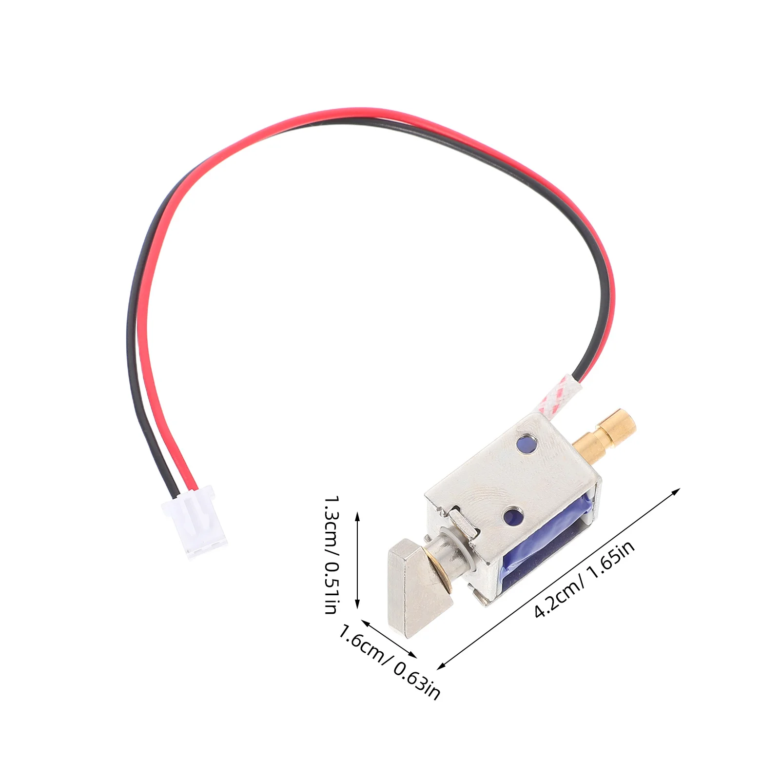 Fechadura eletromagnética DC12V 0,43a Fechadura de controle de acesso solenóide compacto para uso comercial residencial
