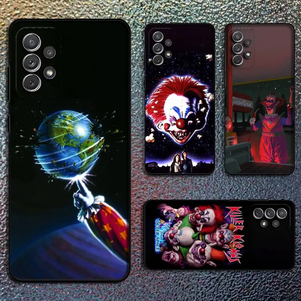 

Killer Klowns From Outer Space Phone Case For Samsung S25,S24,S21,S22,S23,S30,Ultra,S20,Plus,Fe,Lite,Note,10,9,5G Black Cover
