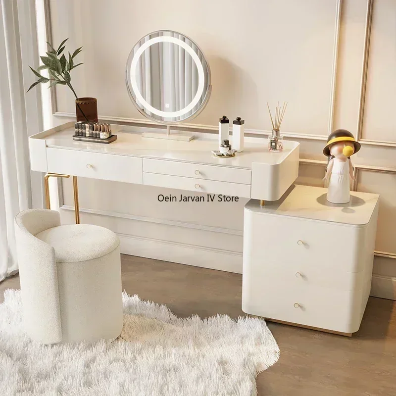 Modern Minimalist Vanity Tables Wooden Wooden Nordic Luxury Vanity Tables Cream Style Tavolo Trucco Bedrooms for WZ50VT