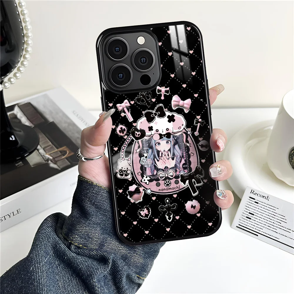 Jirai Kei Cute Girl Phone Case For iPhone 16 15 14 13 12 11 Pro Xs Max Mini Plus Antislip Shockproof Hard Funda #3