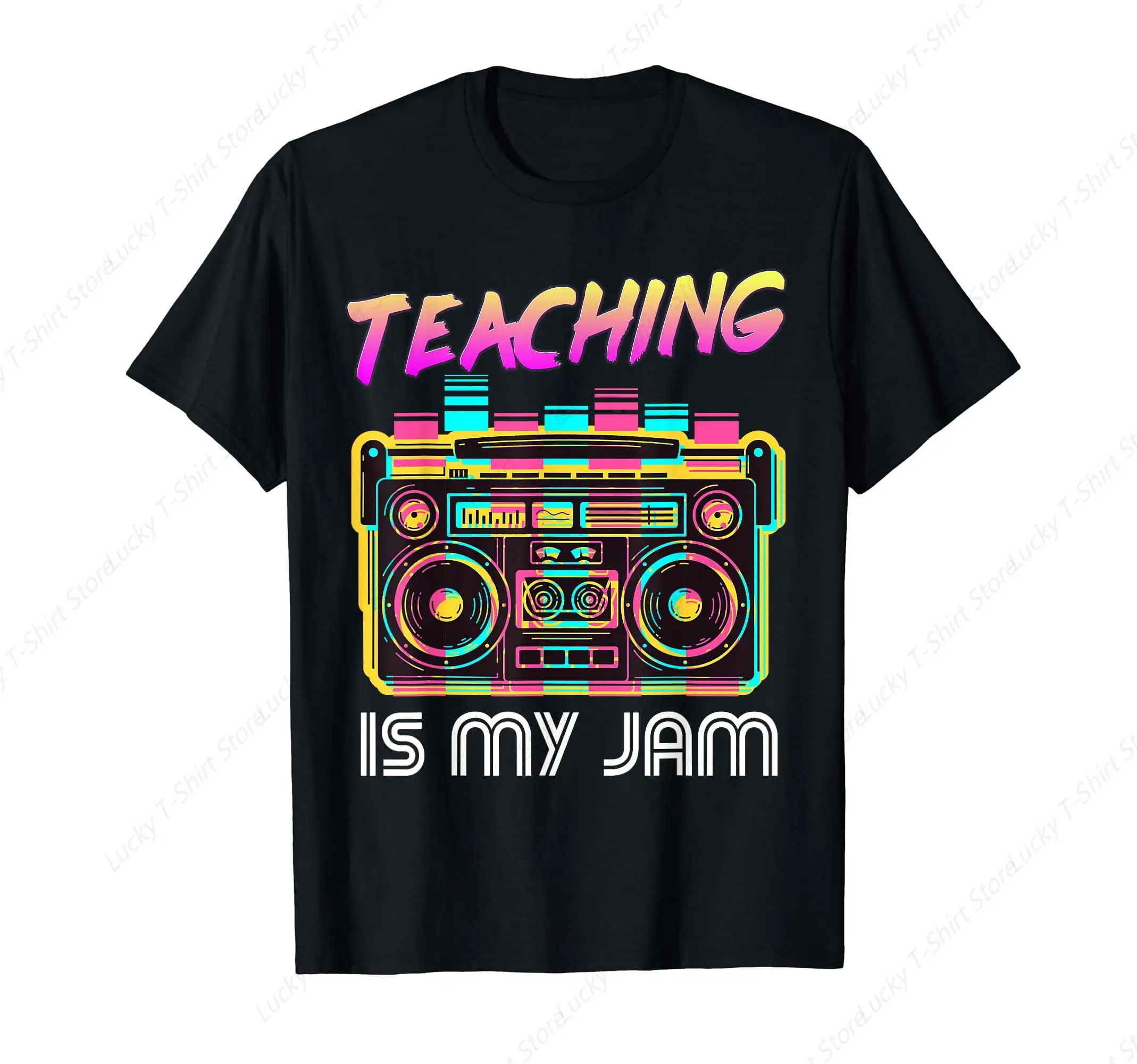 Back to School Retro Teaching is My Jam 80s Teacher T-Shirt