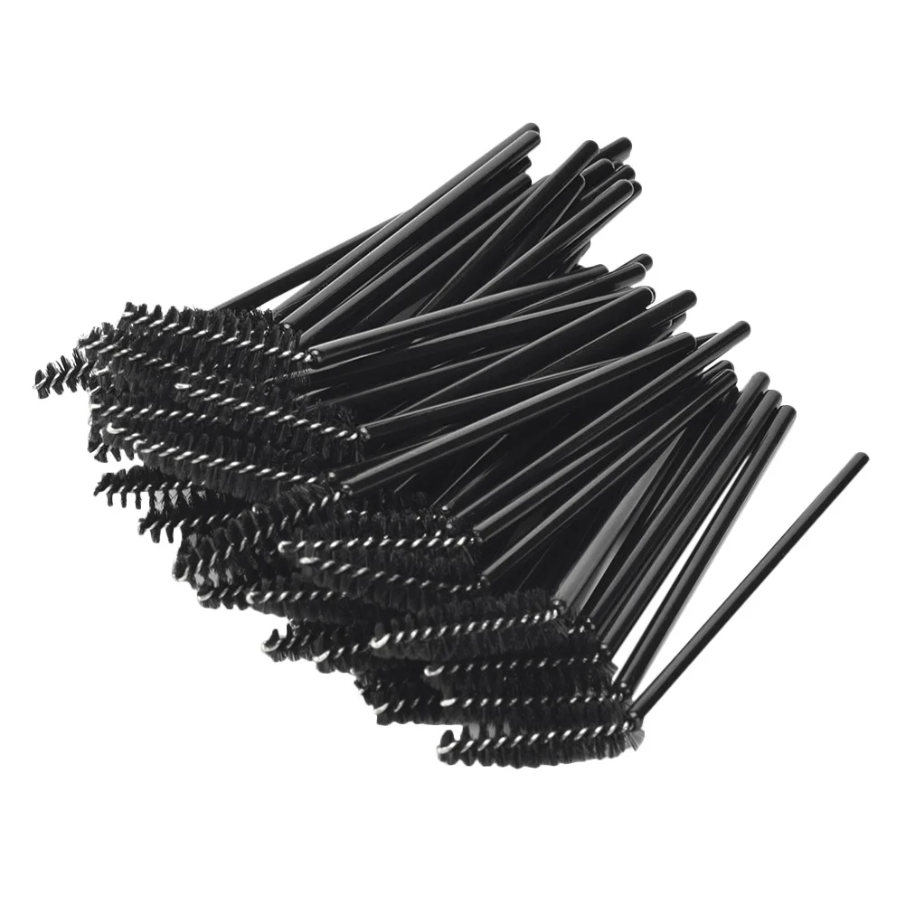 50Pcs Disposable Eyelash Brushes Eyebrow Makeup Applicators Easy Carry Portable Makeup Supplies Disposable Eyelash Brush