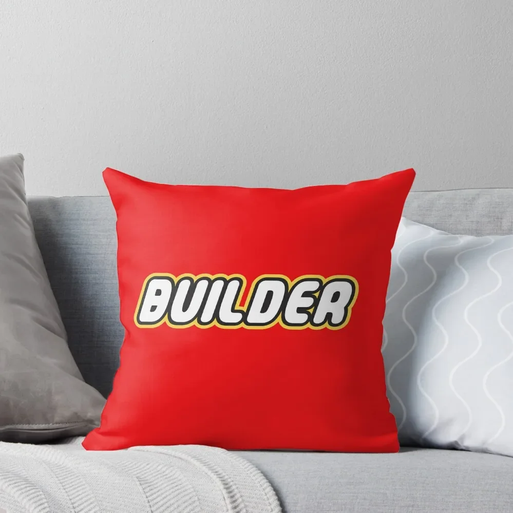 Brick Builder Throw Pillow Bed pillowcases Embroidered Cushion Cover Couch Cushions