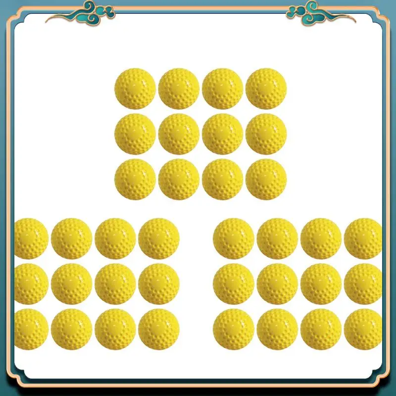 

ABMV-36 Pcs Pitching Machine Softballs Dimpled Softballs 12-Inch Pitching Machine Softballs For Hitting And Fielding Practice