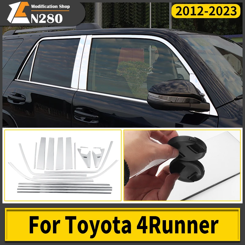 

For 2012-2022Toyota 4Runner Car window trim strip N280 Car Door Window Decoration Highlight Strip Modification Accessories