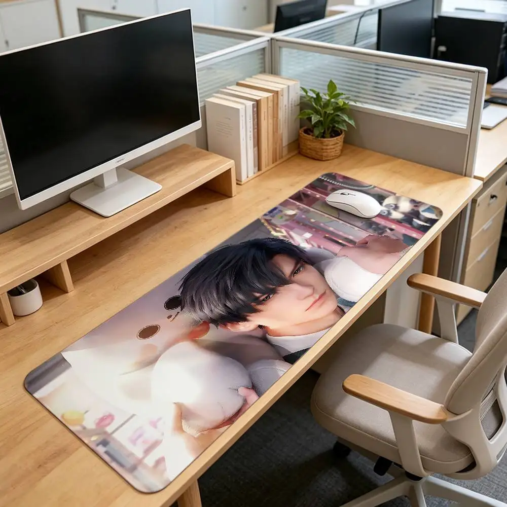 Love And Deep Space Zayne Gaming Mouse Pad Non-Slip Lock Stitched Edge Large Office Desk Mat For Computer And Keyboard