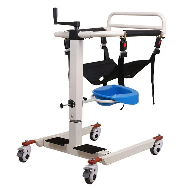 

Paralyzed Elderly Disabled Nursing Machine Patient Lift Transfer Chair Hoister Lifter Transfer Chair With Commode Toilet