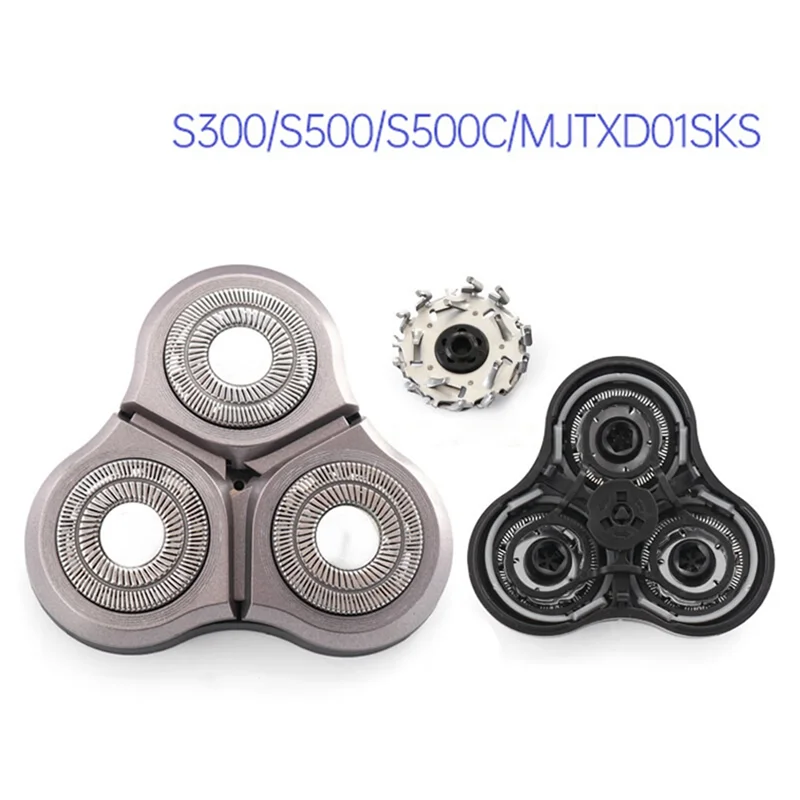 3PCS for S500C S500 S300 Electric Shaver Head Replace MJTXD01SKS Shaver Head Cutter Head Accessories