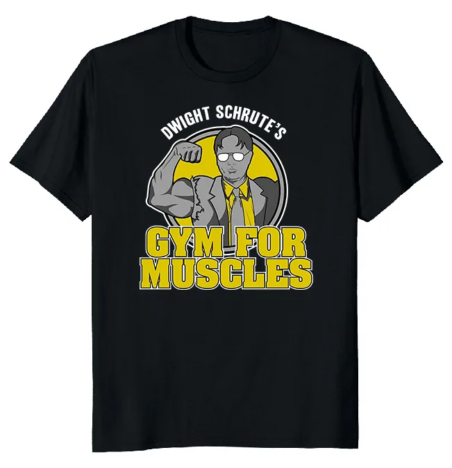 

NEW LIMITED Dwight Schrute Gym Funny Classic Novelty T-Shirt M-3XL Fast Shipping