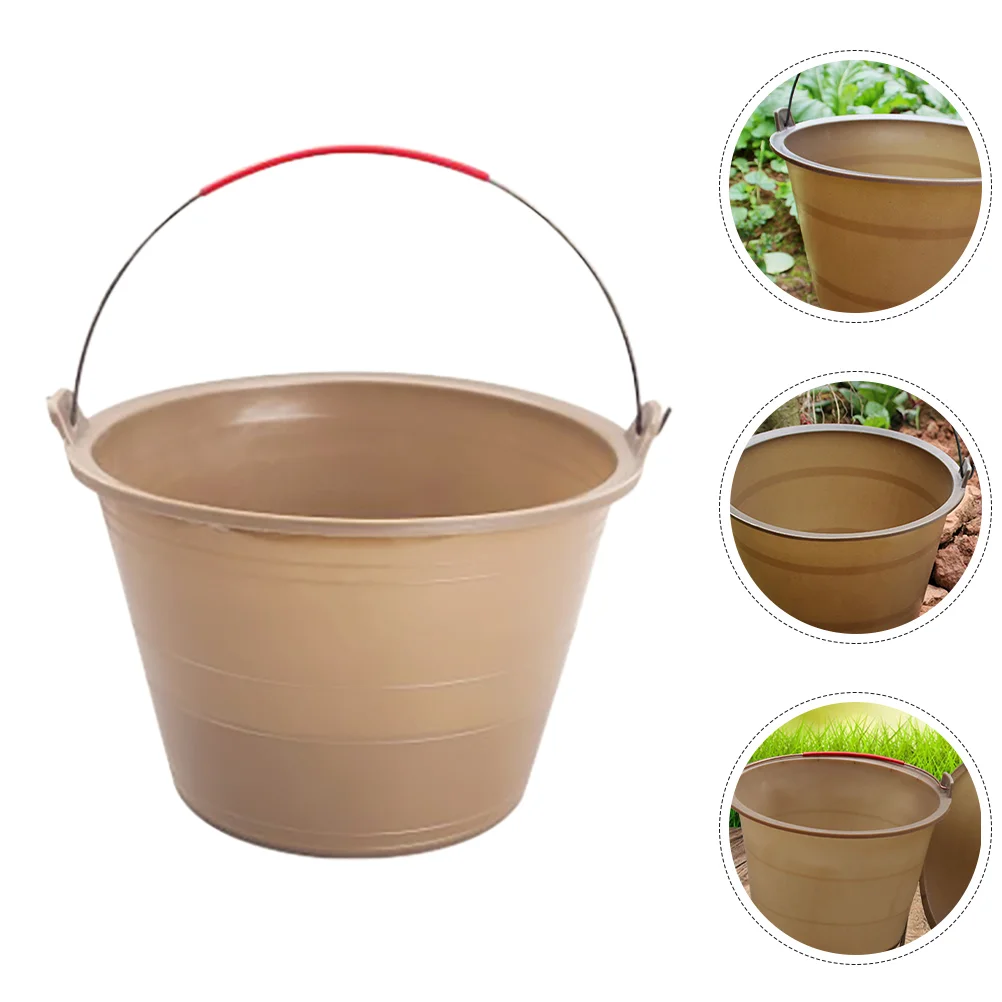 

2 Pcs Utility Bucket Commercial Cleaning Pail Thickened Mud Construction Site Cement