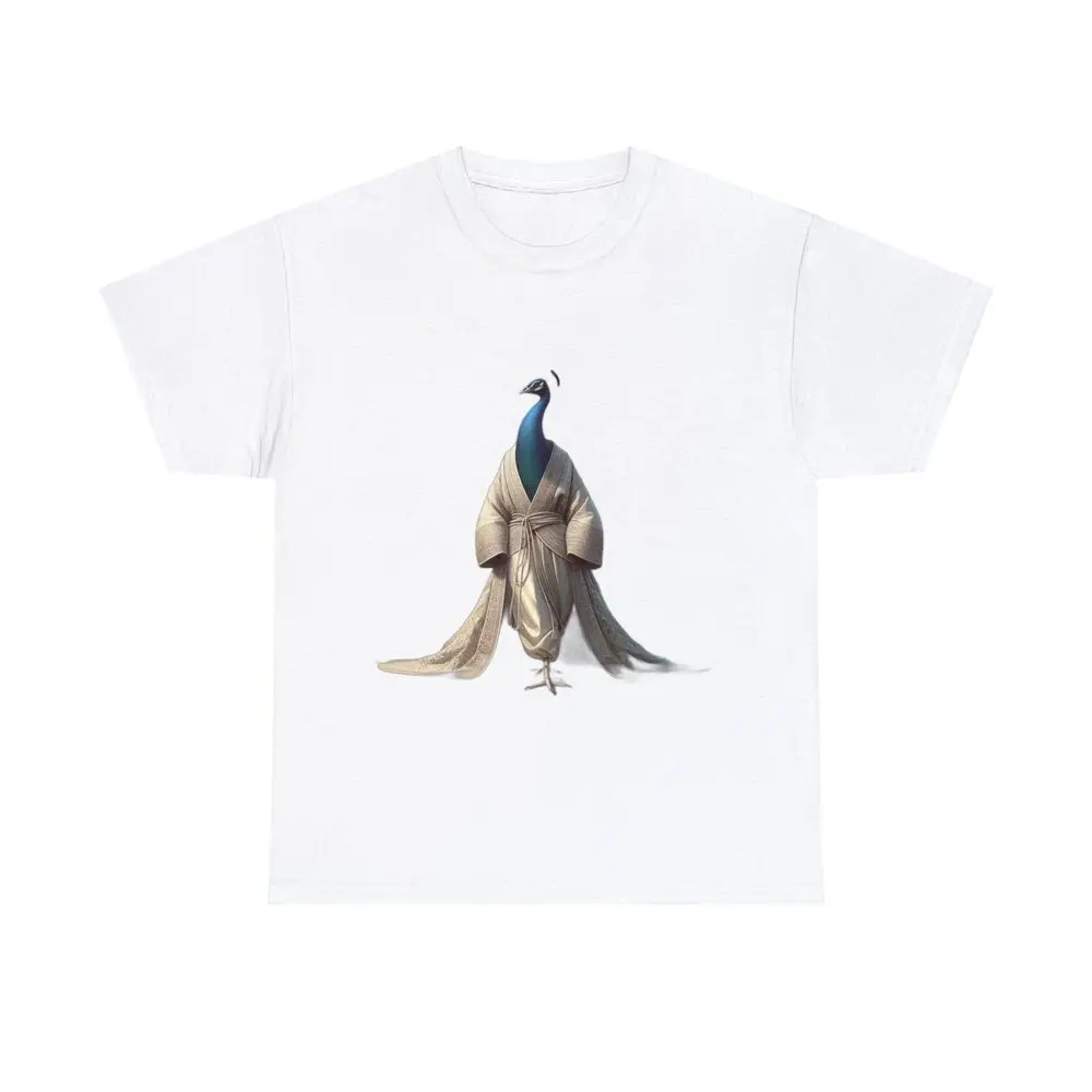 T Shirt: Regal Peacock Modest Outfit Animation Serene Animal Tee Unisex T-shirts Cotton Luxury Brand Vintage Oversized