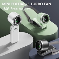 Turbo Handheld Fan with Brushless Motor｜5-Speed Cyclone Wind & Type-C Fast Charge｜360° Adjustable Mini Fan｜Perfect Cooling Gift