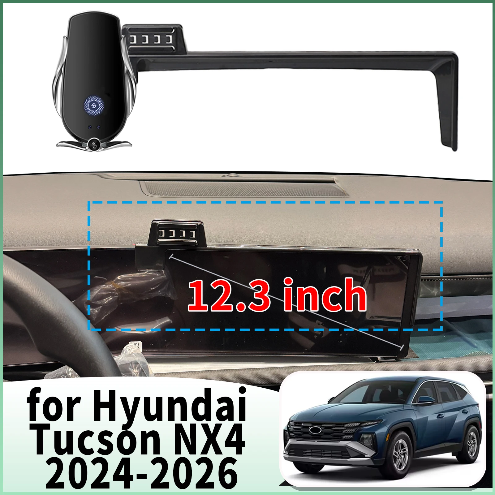 

fit for Hyundai Tucson NX4 2024 2025 2026 ​​Specific Dashboard Navigation Phone Holder Mount Design Car​​ accessoires