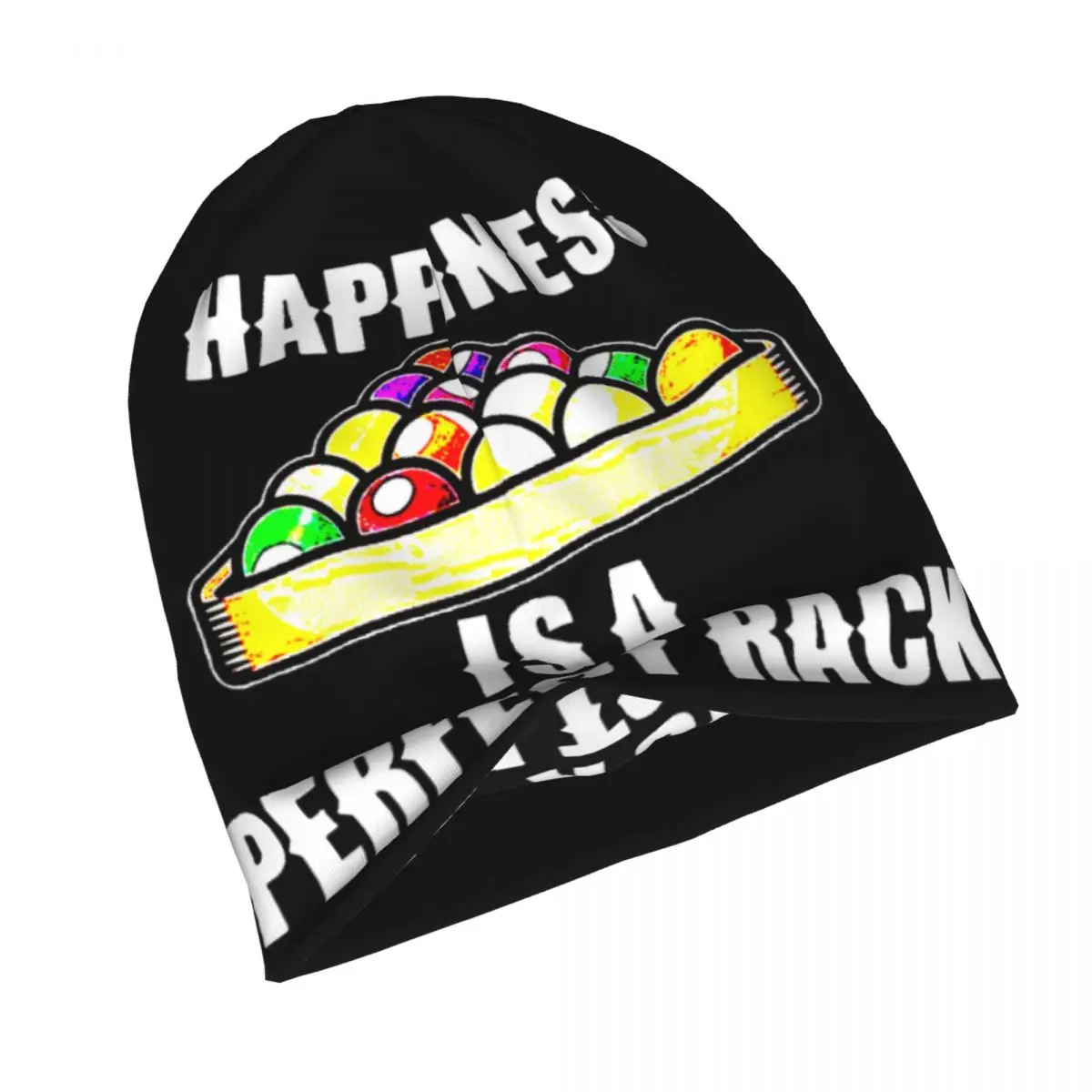 Bonnet Hats billiard Men Women's Thin Hat Happiness Is A Perfect Rack Autumn Spring Warm Cap Hip Hop Skullies Beanies Caps