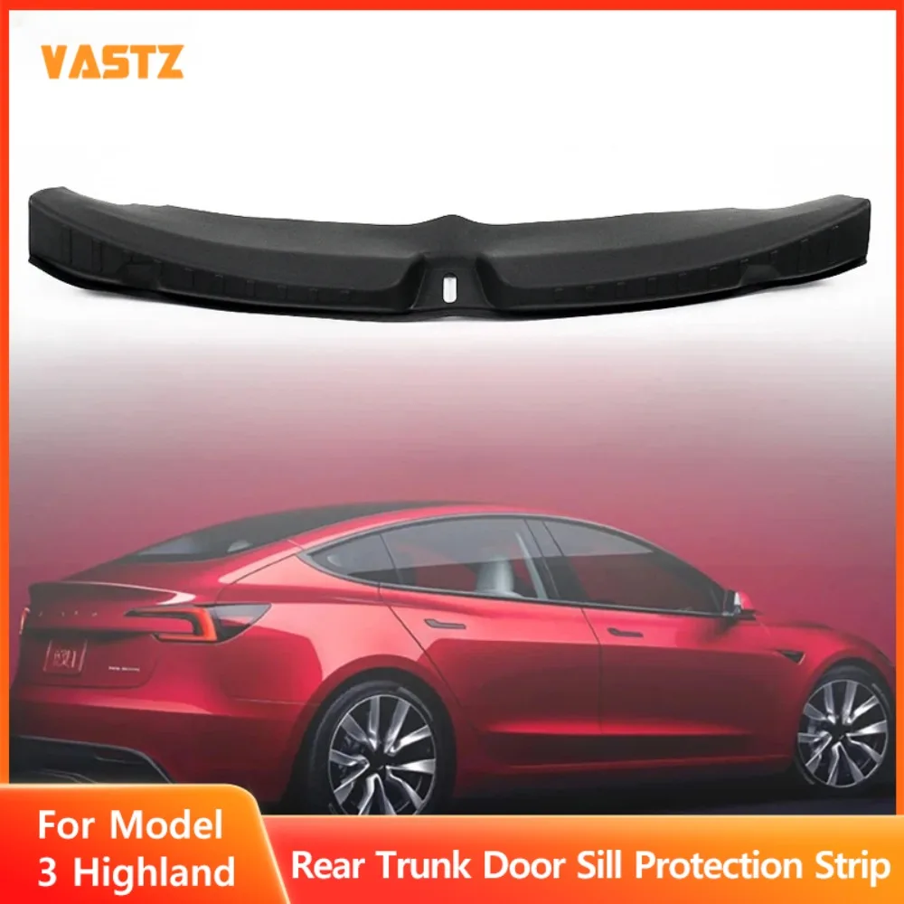 

Trunk Threshold Strip for Tesla New Model 3 Highland TPE Material Back Sill Anti Scratch Protection Lid Cargo Guard Threshold