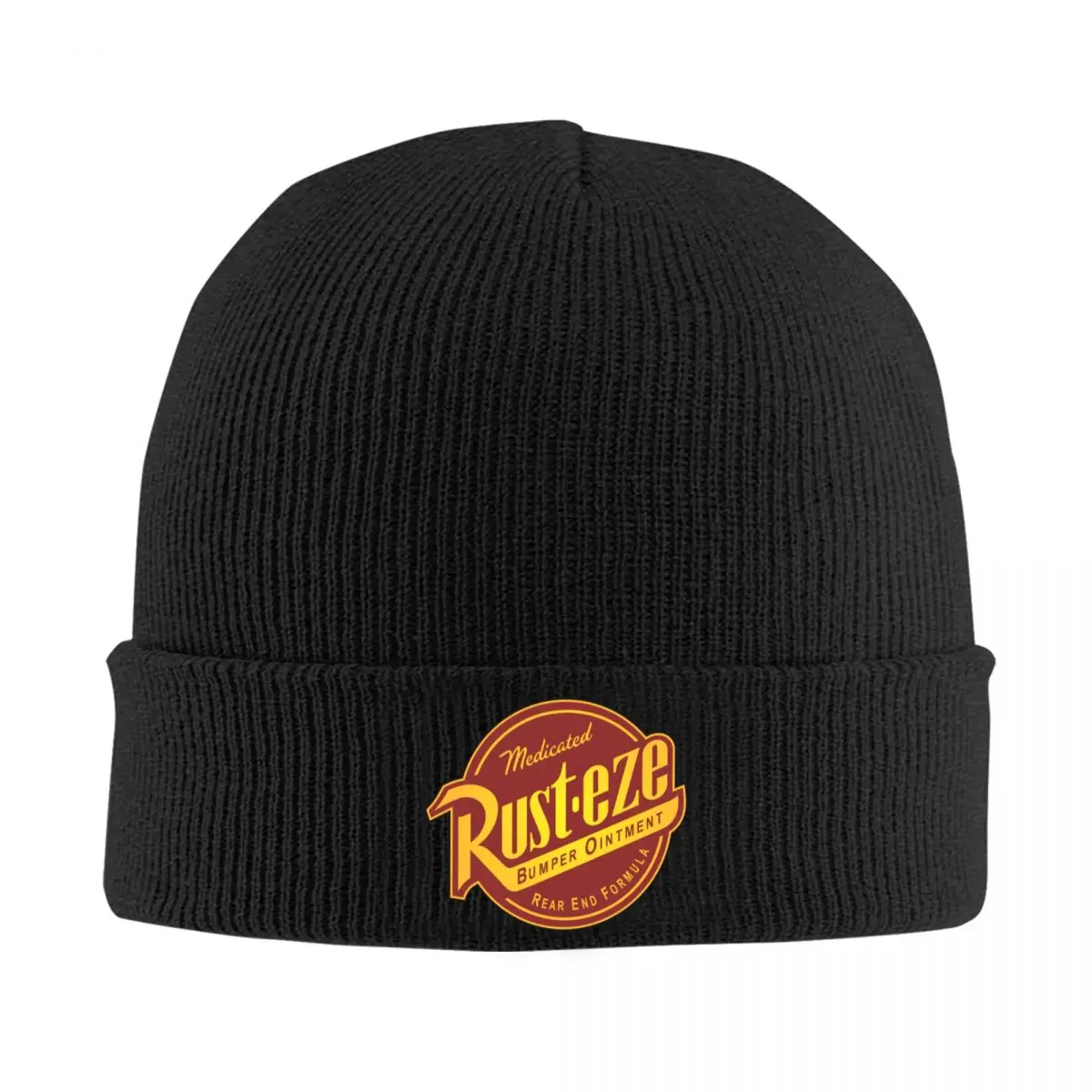 Rust-eze-gorros de punto con logotipo, 100% algodón, para mantener el calor, a la moda