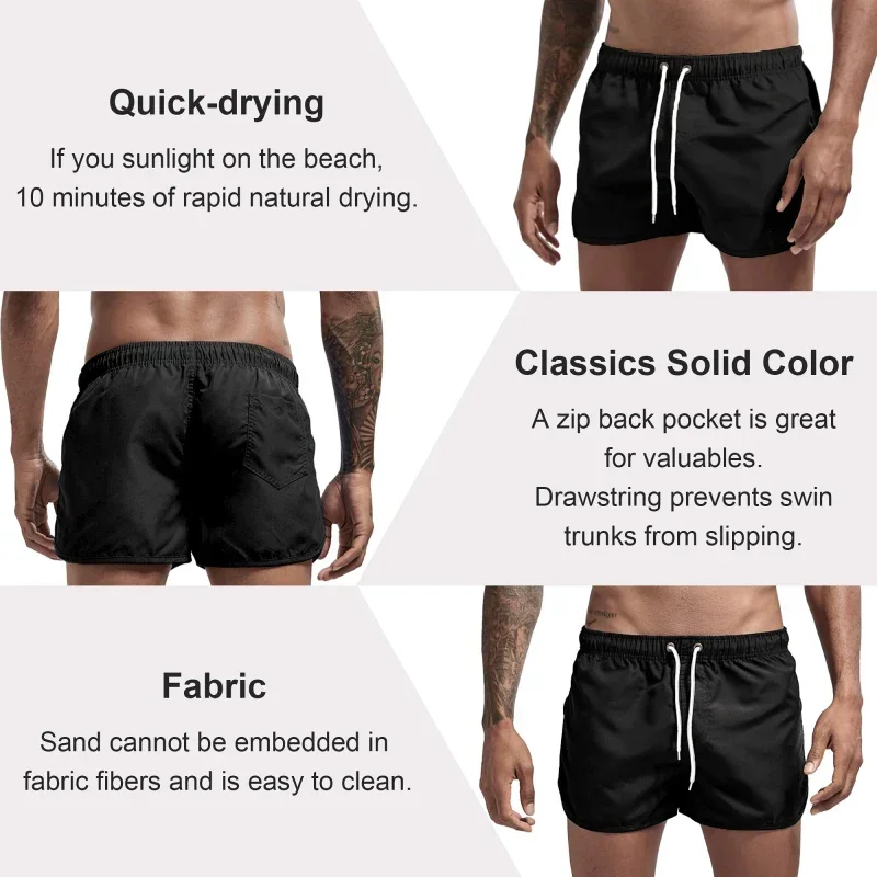 Strandshorts Voor Heren, Sportsurfshorts, Gym, Hardlopen, Sneldrogend, Luxe Badpak Met Berenprint