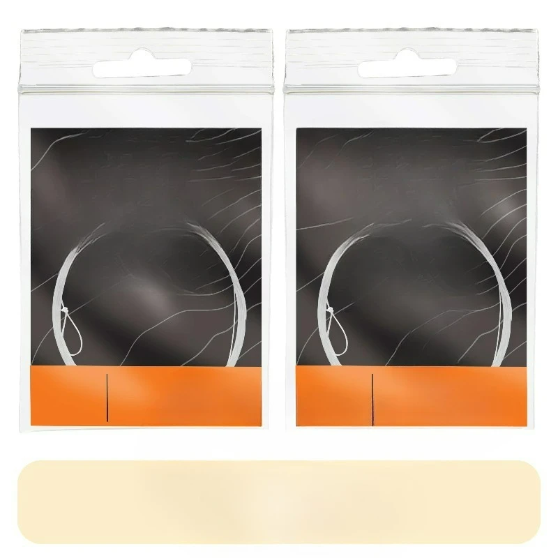 (2 pack) 9' Nylon Monofilament Looped Tapered Fly Fishing Leader, 5X, 4.5lb Test