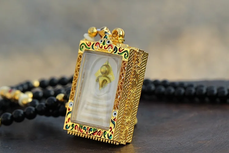 آسيا تايلاند معبد بطاقة بوذا الإلهية جلب الحظ الجيد آمنة معبد الحماية الفعالة تميمة بطاقة الله #4