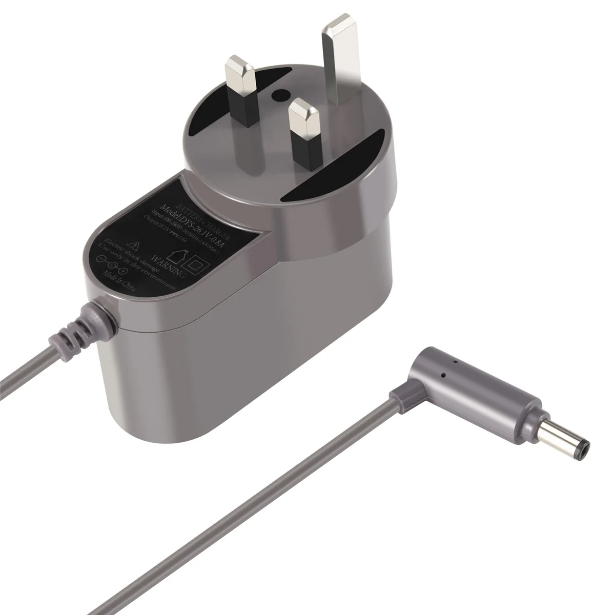 1,85 m langes Kabel, Ladegerät, Adapter für DYSON Roboter-Staubsauger, V6, V7, V8, UK-Stecker