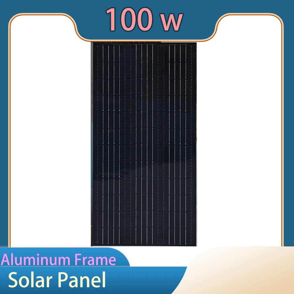 

XINPUGUANG 19.8V 100W Solar Panel China Monocrystalline Silicon Waterproof Solar Panel Charging 12V Camping/Home/RV Balcony home