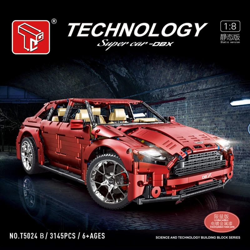 High-Tech Toys T5024B 3145PCS MOC Electroplated Version RC App Suv DBX Car Model Building Blocks Bricks Children Christmas Gifts