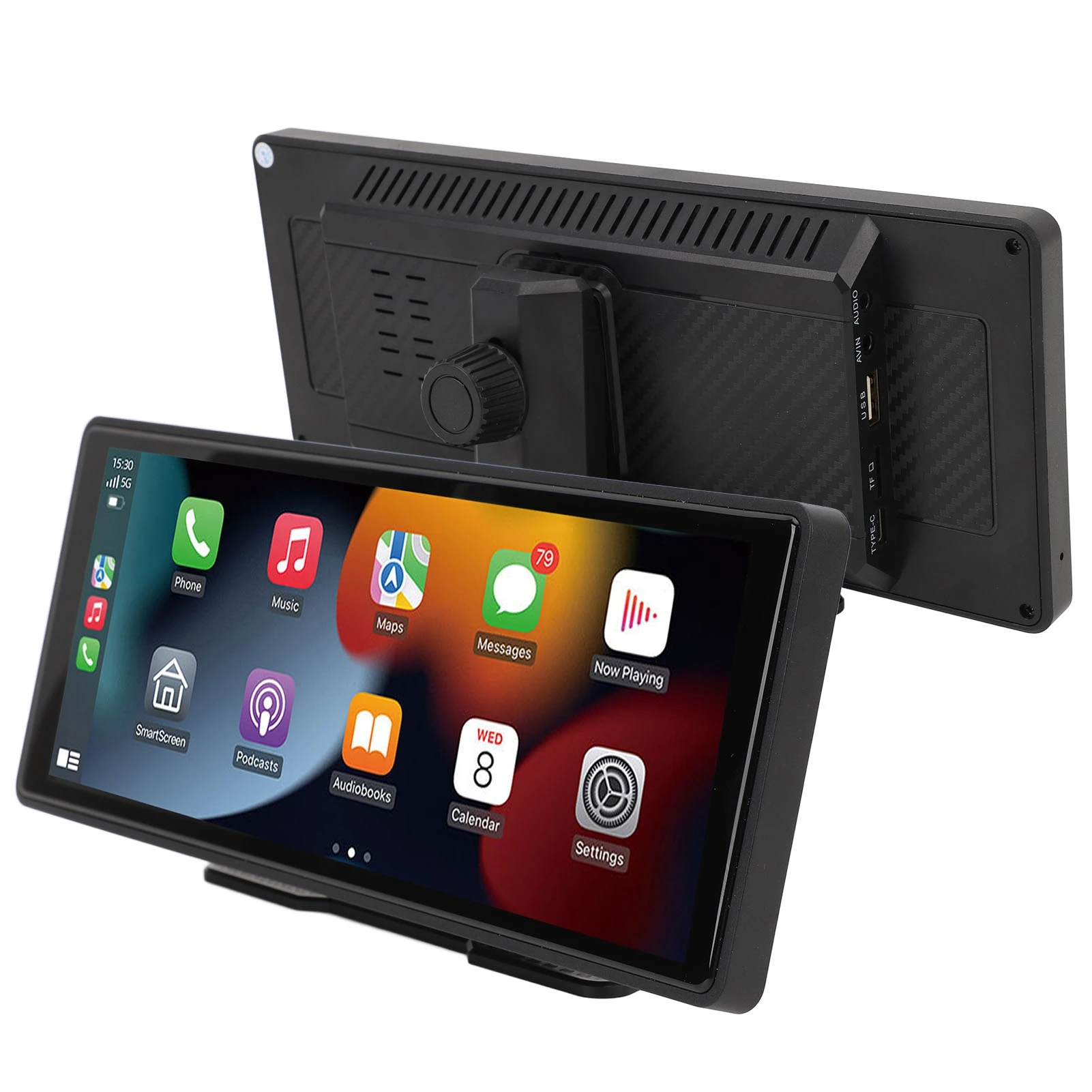 

10.26 inch Portable Car Stereo Wireless CarPlay Auto Universal Voice Control GPS Navigation AUX Touch Screen