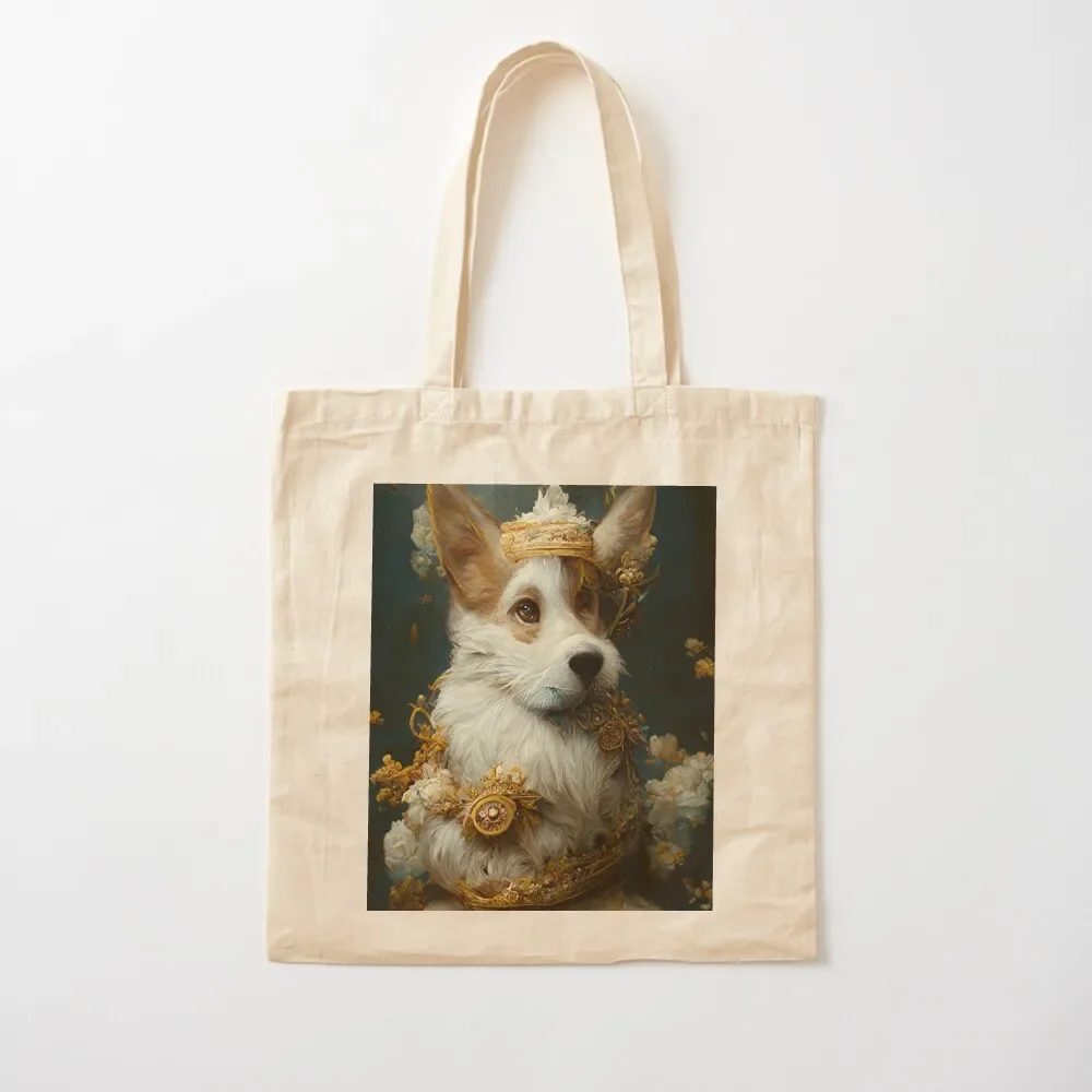 

the great corgi king Tote Bag shopper bags for women foldable reusable bag Tote Bag