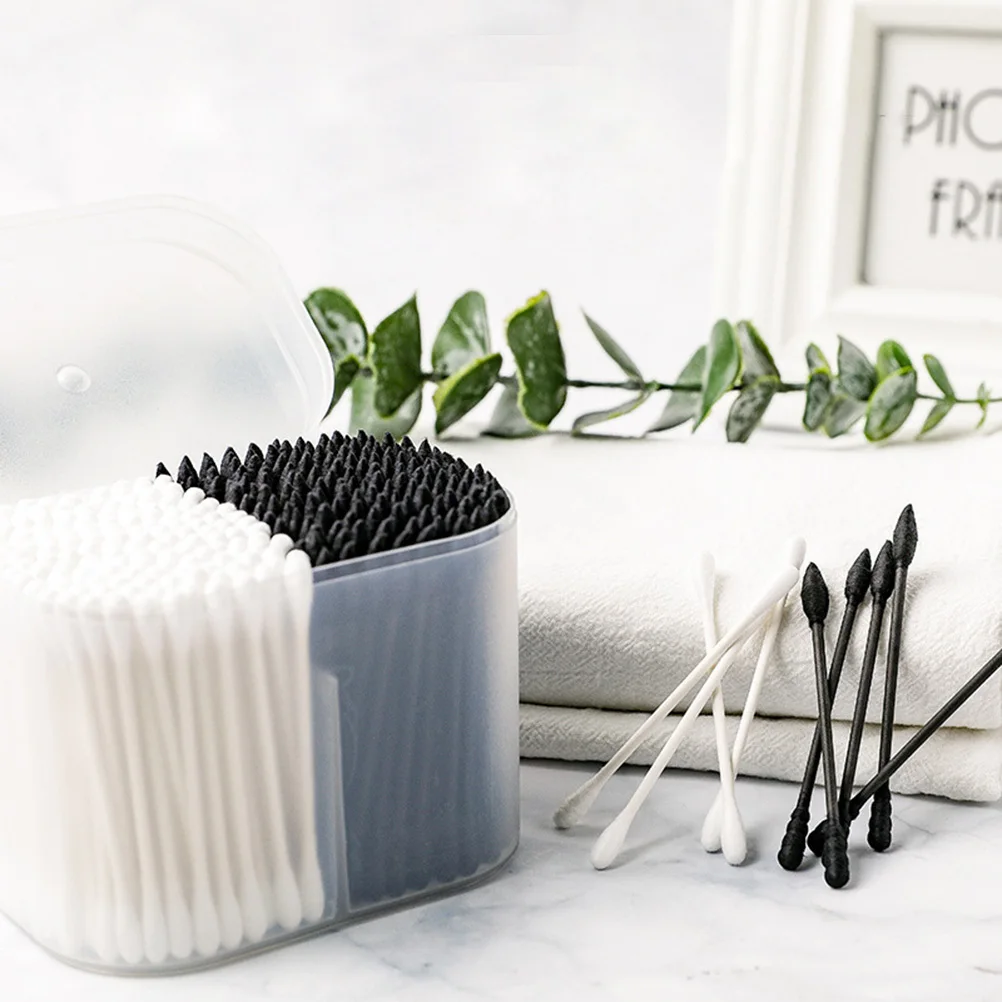 300 قطعة مسحات قطنية نصائح مزدوجة مدببة مادة ممتازة أدوات ماكياج للاستعمال مرة واحدة للعناية بالجروح مسحات تنظيف