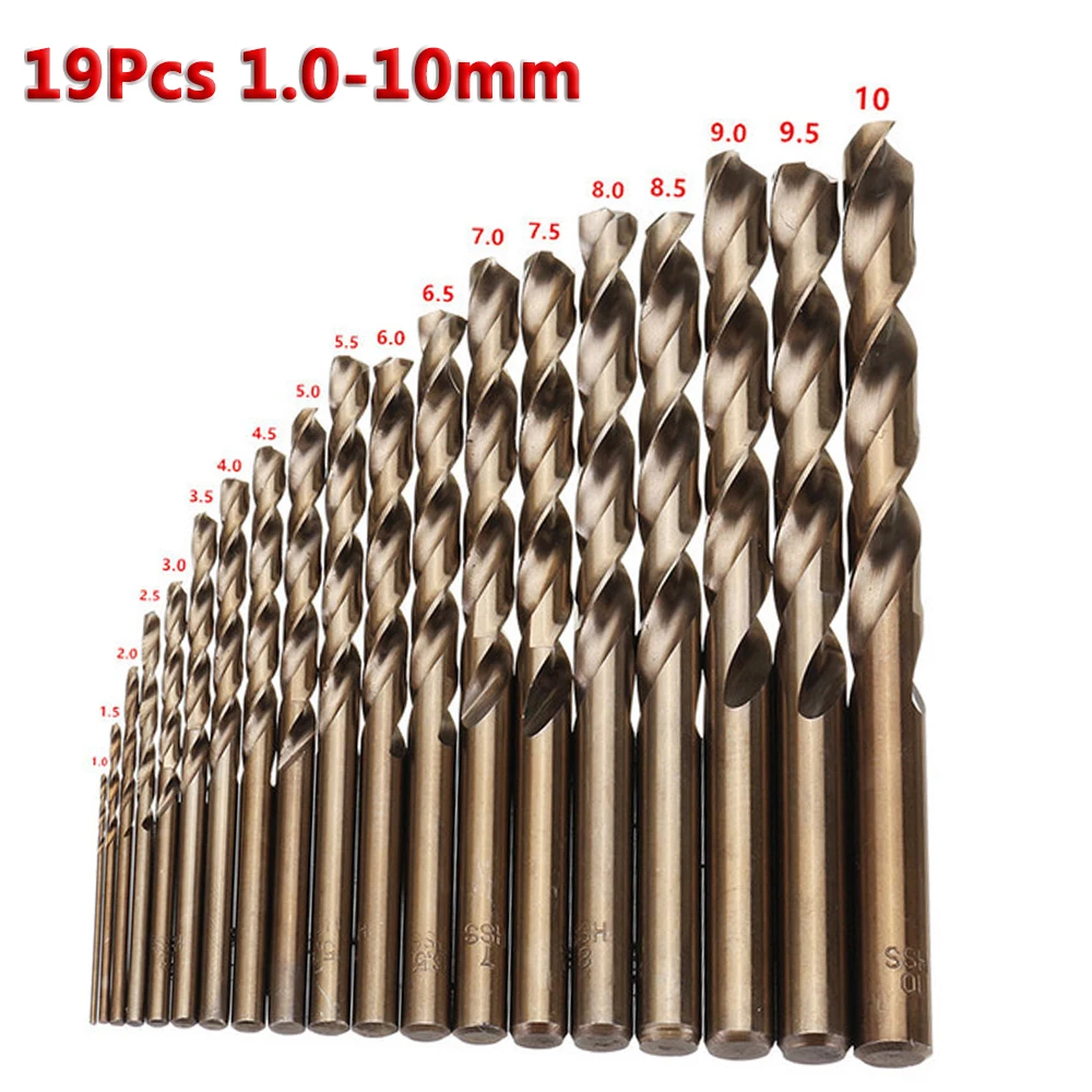 Hohe Quatity HSS-Co M35 Kobalt Gerade Schaft Twist Bohrer Power Werkzeug Zubehör Für Metall Edelstahl Bohren