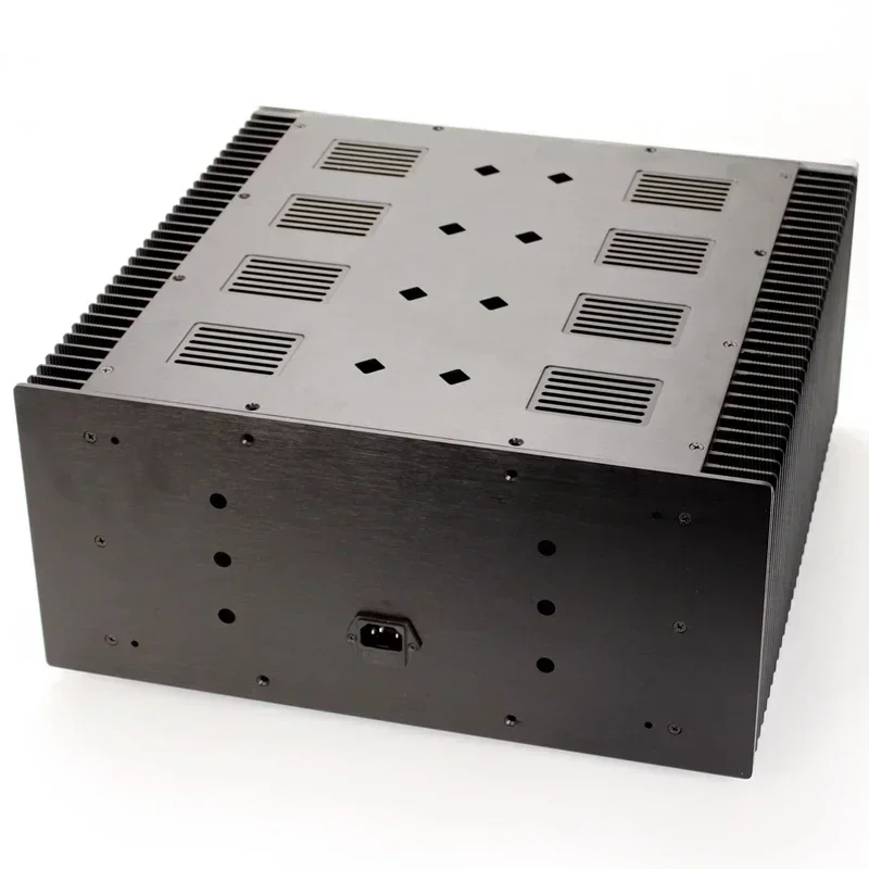 Chasis amplificador de aluminio plateado de 200mm de altura/amplificador de clase A/caja de amplificador de tubo/caja de amplificador/caja DIY