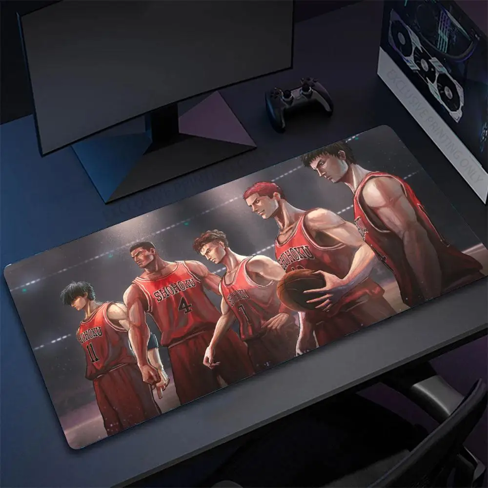 Oversized Slam Dunk Beautiful Lovely Pattern Mouse Pad Desk Pad Anime Mouse Mats HD Print Computer Gamer Locking Edge Gaming