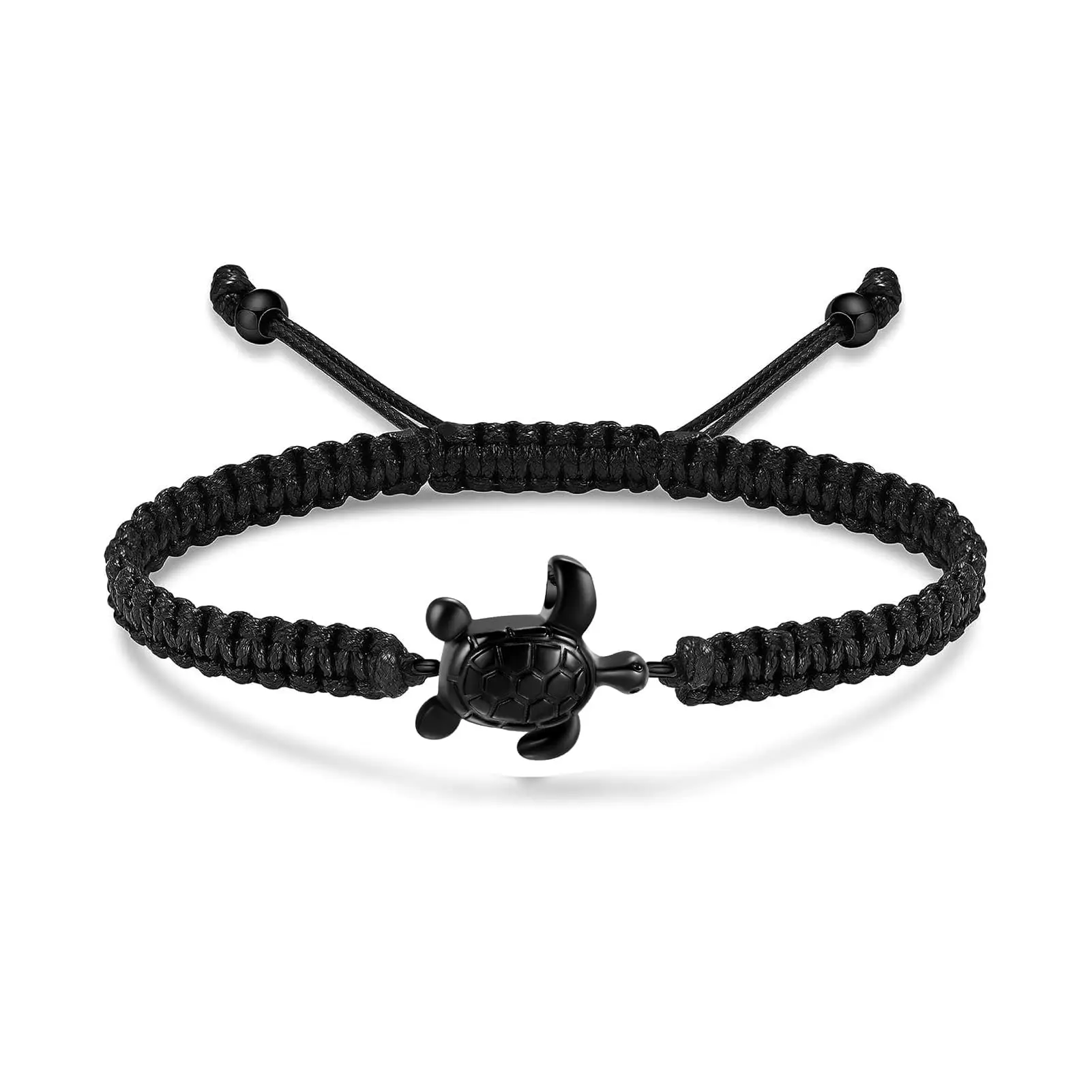

Sea Turtle Urn Bracelet for Ashes Cremation Memorial Jewelry Braided Rope Adjustable Bracelets Keepsake Gift for Women Men