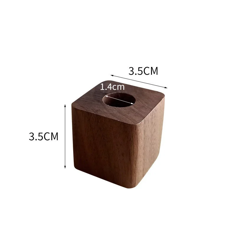 Multifunction Creative Wooden Pen Holder Office Desktop Storage Minimalist Ornaments Supplies Storage Box Toothbrush Holder