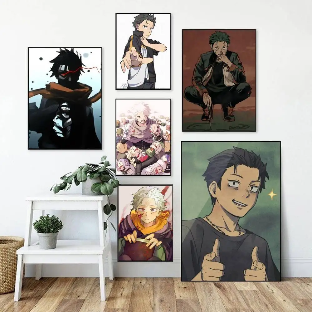 Natsuki Subaru IF   Poster Perfect Space Sticker Self Adhesive for Office Home Theater Wall Art Decor Fancy Gift